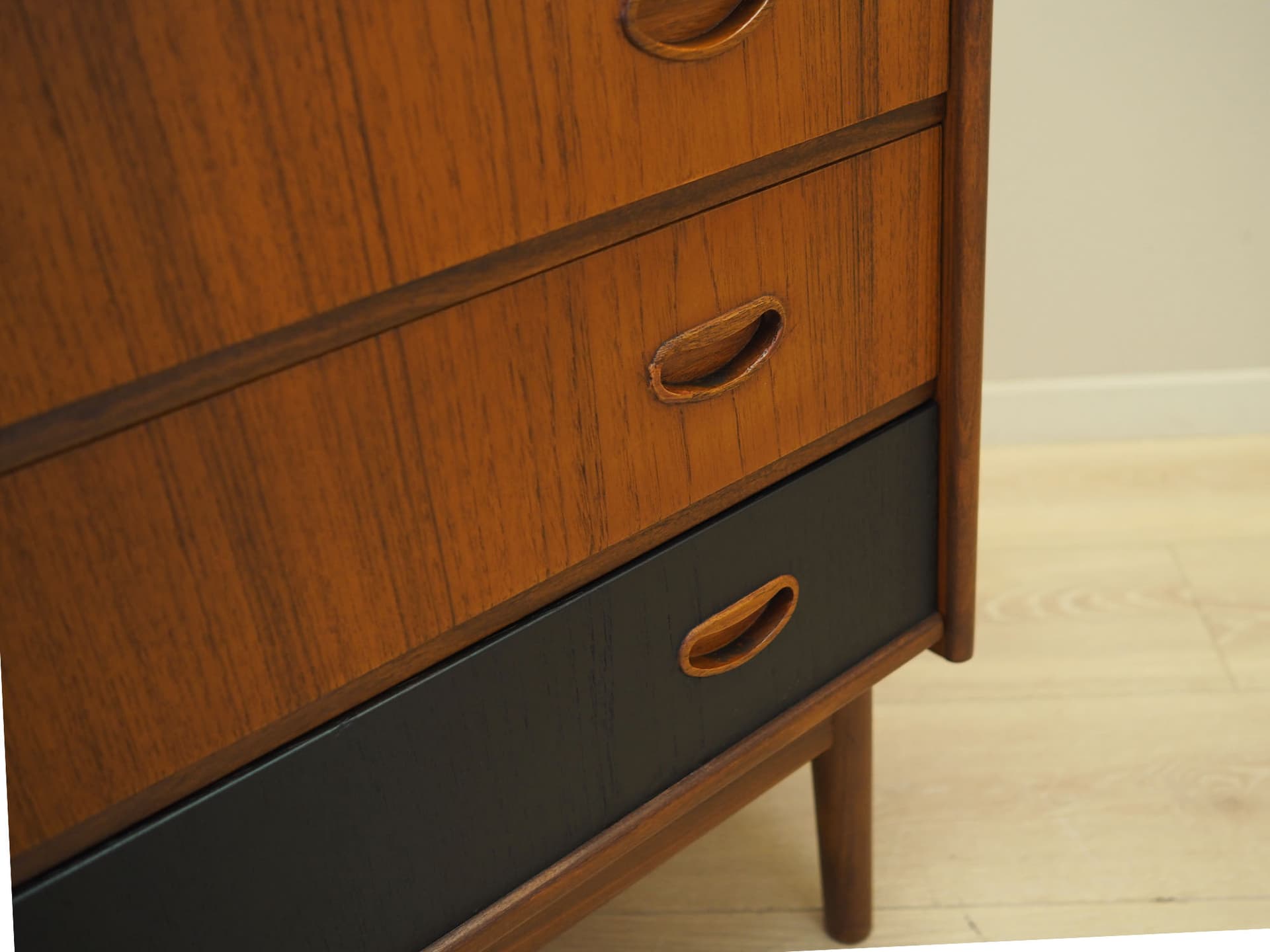 Toaletka, teak brązowy jasny, Dania, lata 70. - 60950