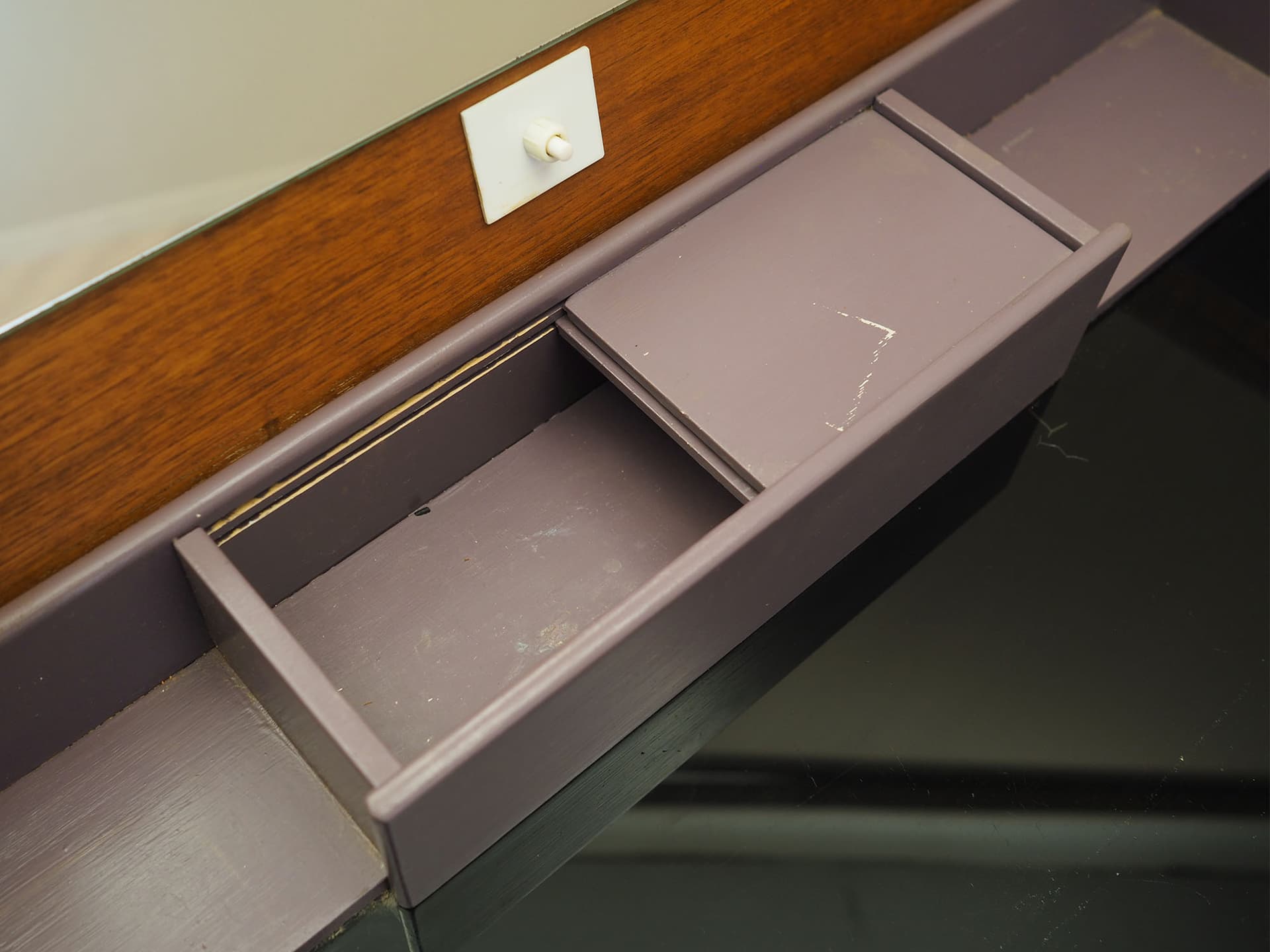 Toaletka, teak brązowy jasny, Dania, lata 70. - 60953