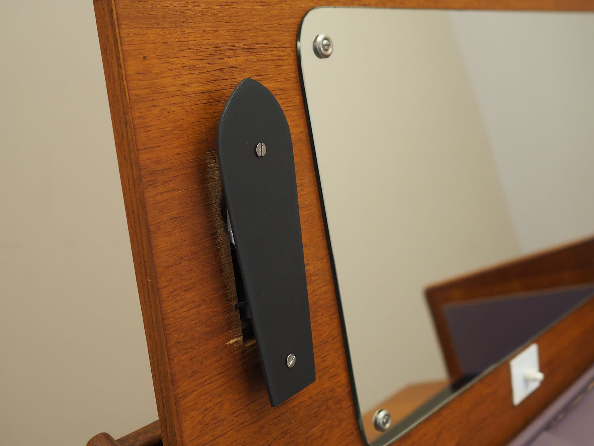 Toaletka, teak brązowy jasny, Dania, lata 70. - 60952