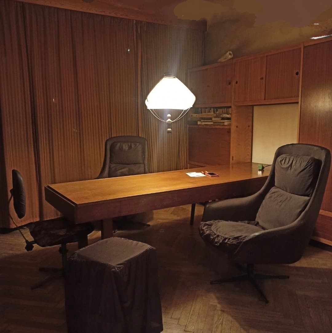 Zestaw mebli segmentowych, brązowy, drewno, proj. B. i Cz. Kowalscy, Polska, lata 60. - 60983