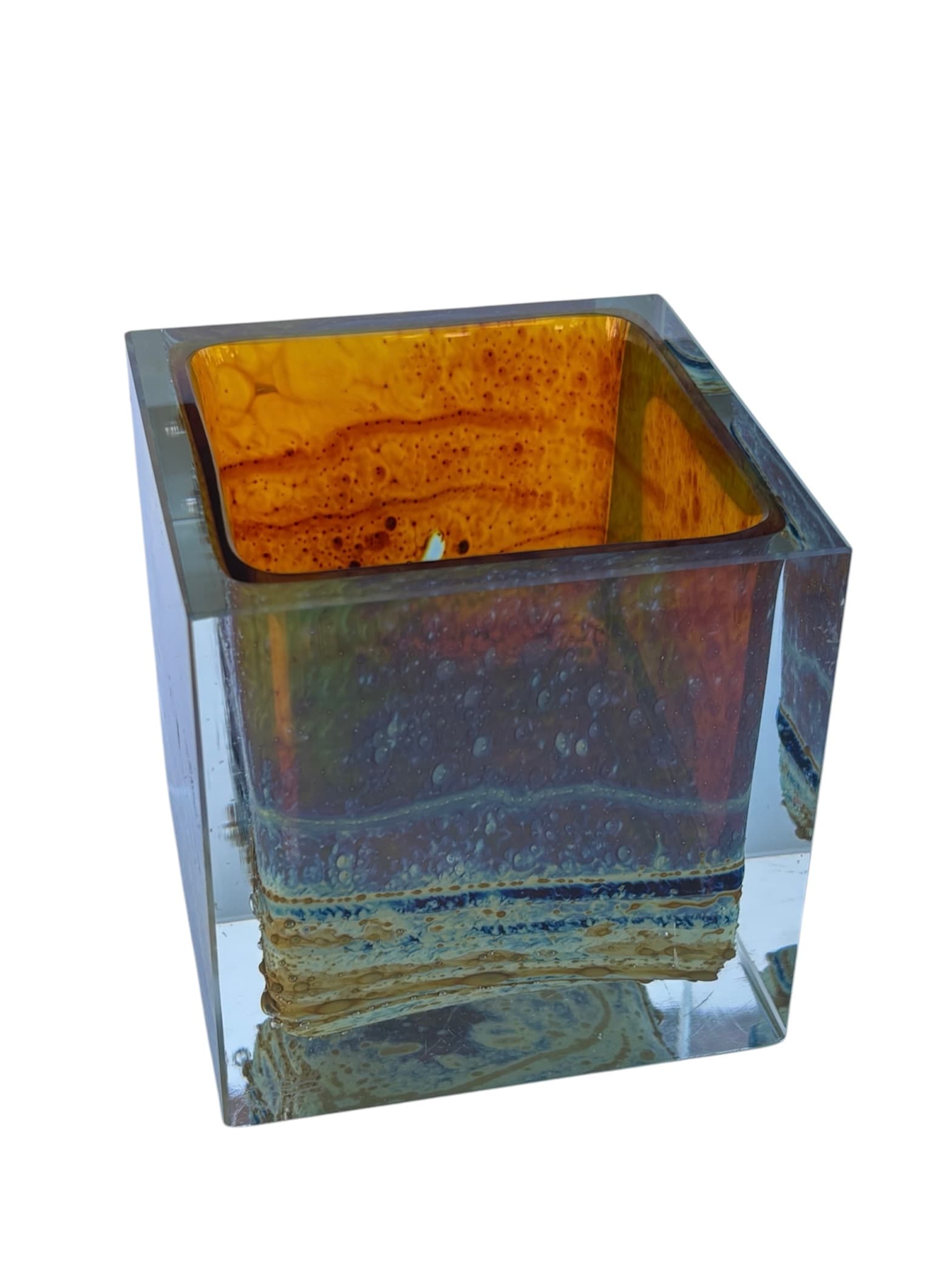 Szkło artystyczne, proj. Ivo Rozsypal, sygn. Exbor, Czechy, lata 80. XX w. - 60995