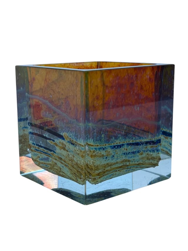 Szkło artystyczne, proj. Ivo Rozsypal, sygn. Exbor, Czechy, lata 80. XX w. - WYMIARY