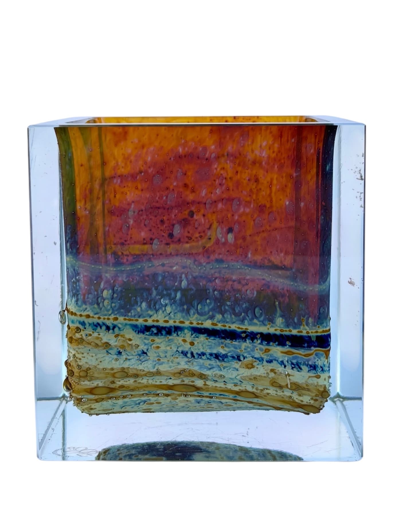 Szkło artystyczne, proj. Ivo Rozsypal, sygn. Exbor, Czechy, lata 80. XX w. - 60996