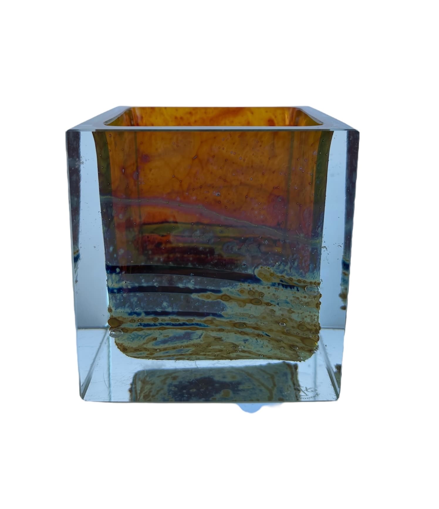 Szkło artystyczne, proj. Ivo Rozsypal, sygn. Exbor, Czechy, lata 80. XX w. - 60990