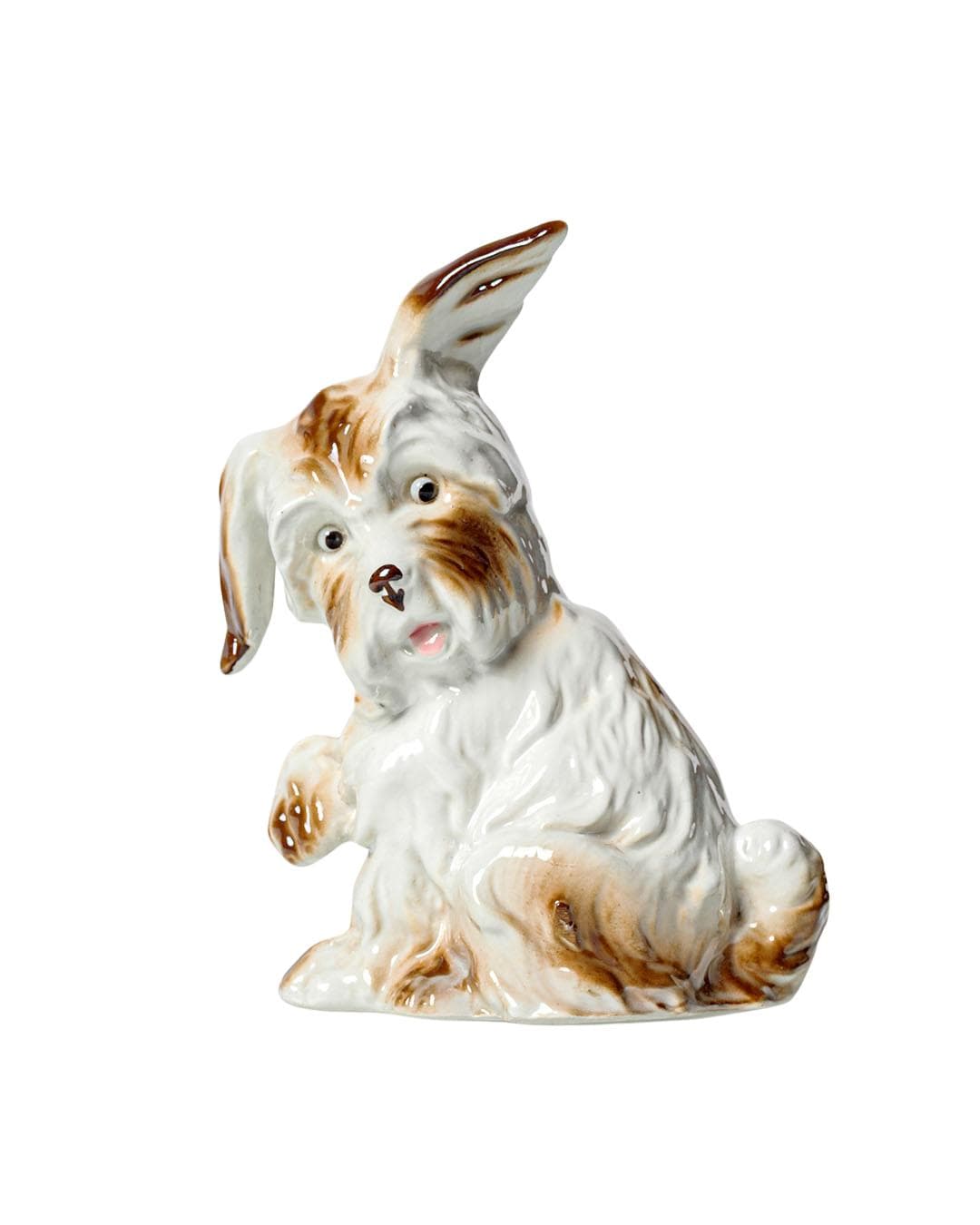 Lampa biurkowa, kremowa, porcelana, Niemcy, lata 70.