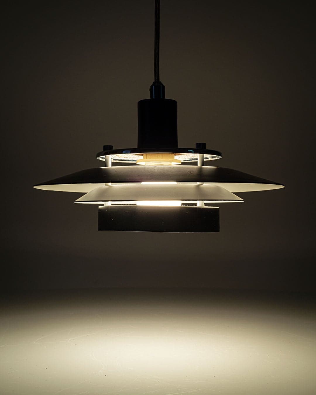 Para lamp sufitowych, czarny, metal, Markslojd, Szwecja, lata 80. - 61035