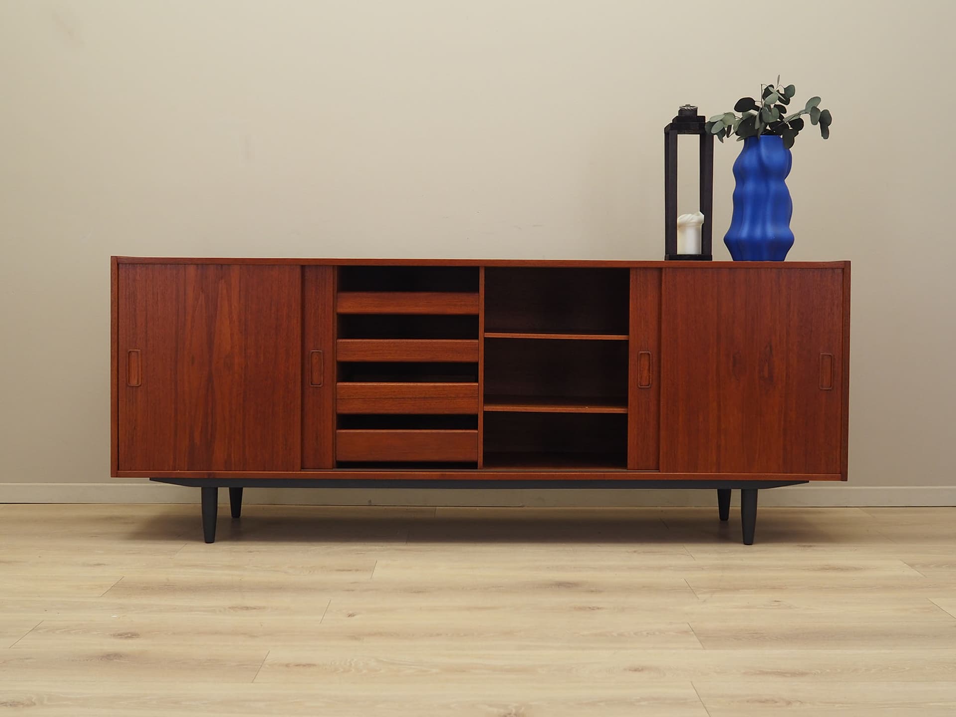 Sideboard, teak brązowy ciemny, Westergaard Møbelfabrik, Dania, lata 70. - 61538