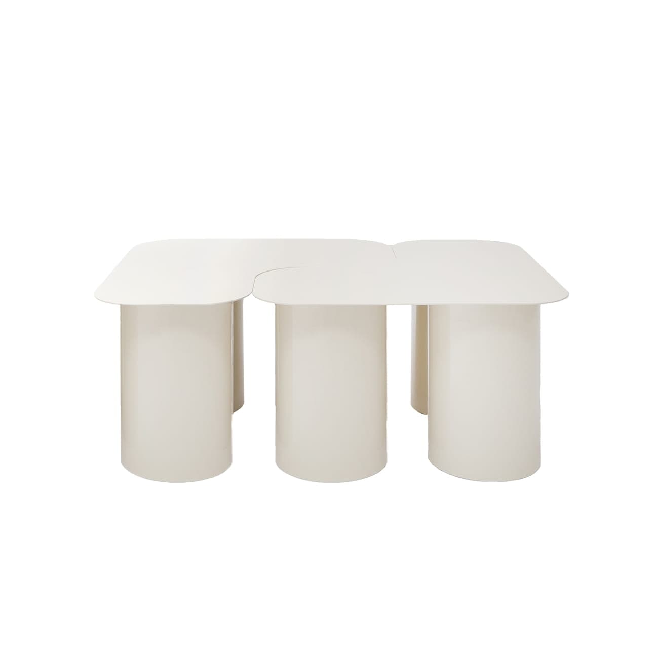 Stolik kawowy ze stali Ecru Mat Object069, NG Design