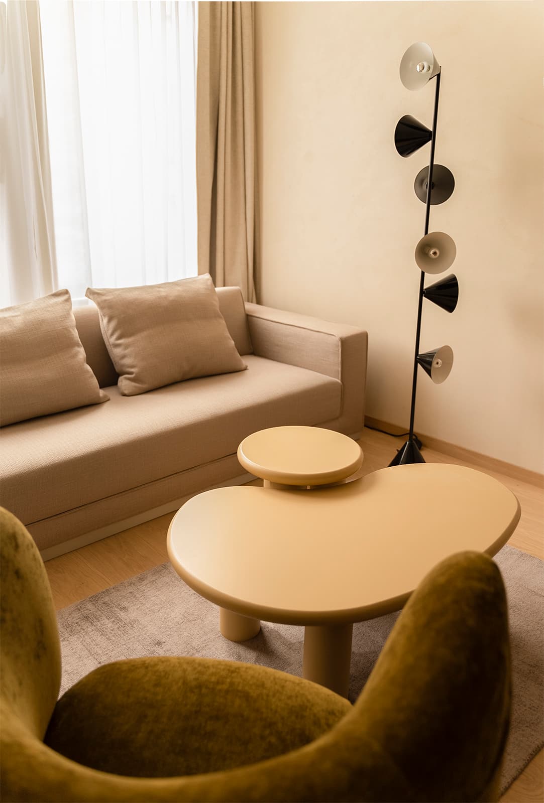 Stolik pomocniczy Ø40x41 cm mdf sand Object062, NG Design - 61738