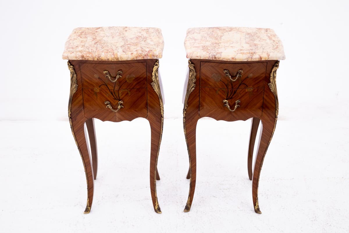 Walnut Nightstands, France, 1920s - 191478