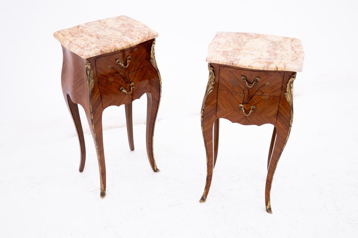 Walnut Nightstands, France, 1920s - 191477