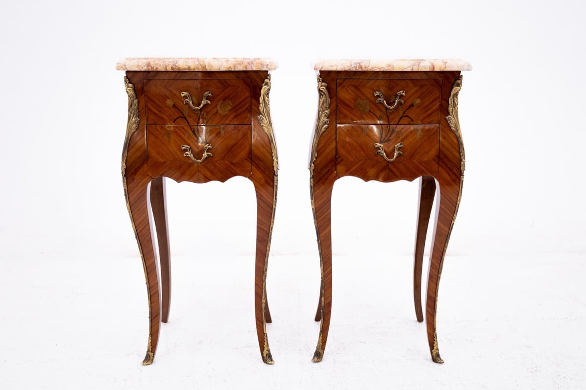 Walnut Nightstands, France, 1920s - 191479