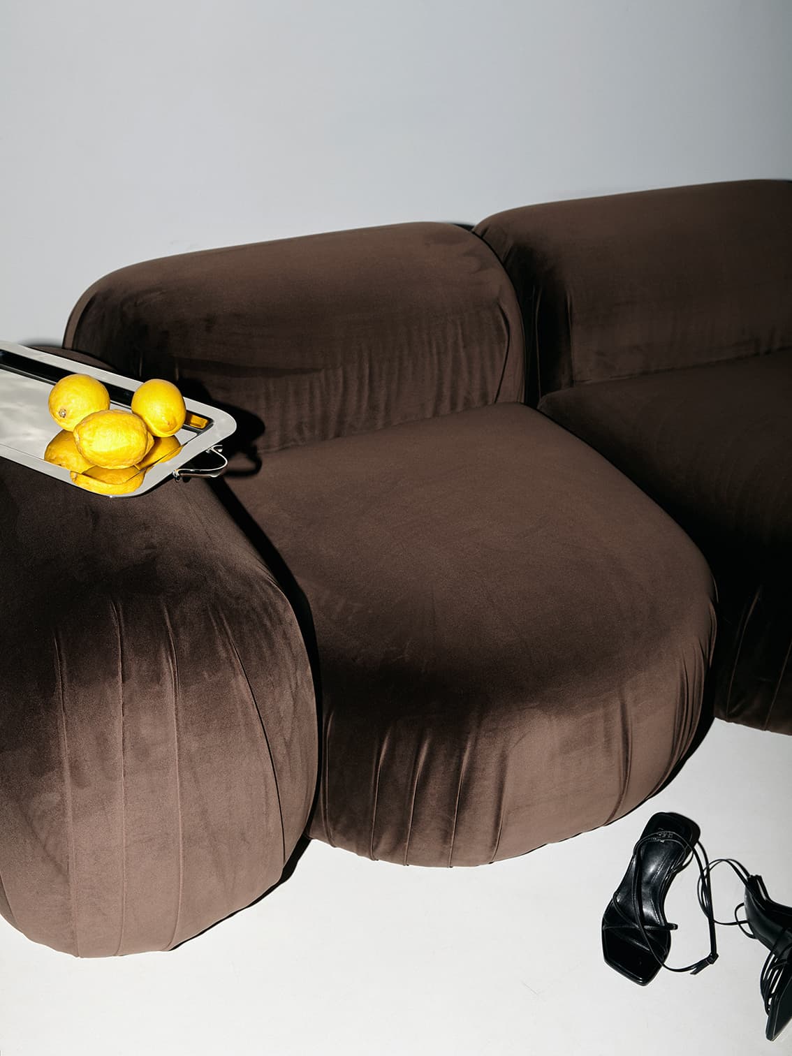 Sofa modułowa welwet Brown 290 cm Object085, NG Design - 61817