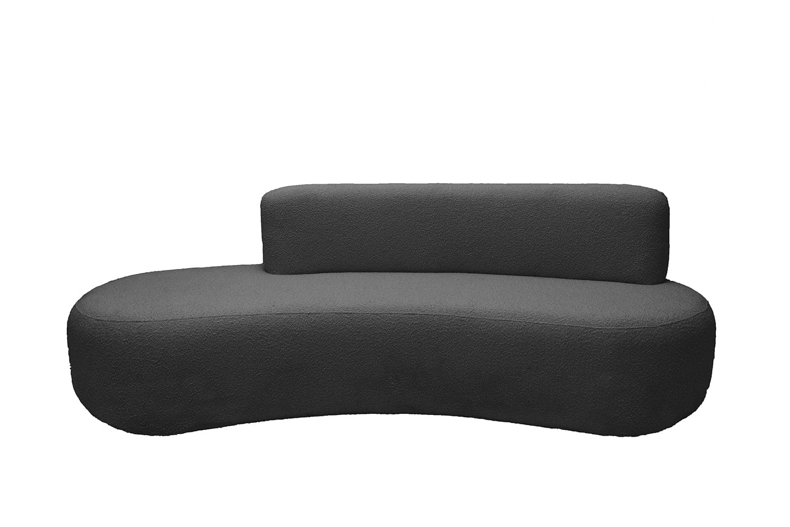 Sofa w tkaninie boucle Graphite Object050, NG Design