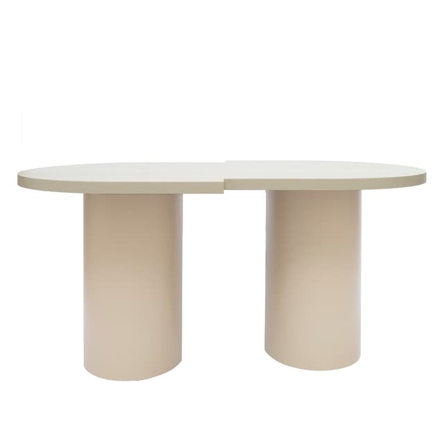 Stół dębowy lakierowany beżowy 180x110cm Object098, NG Design - WYMIARY