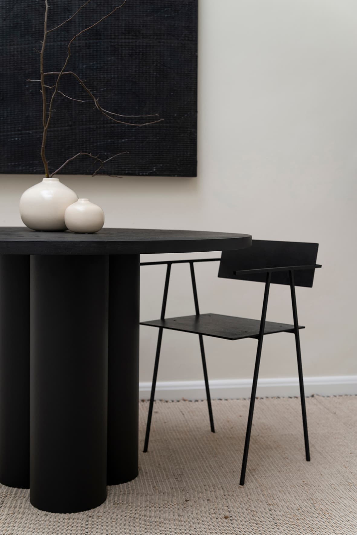 Stół okrągły Ø110 czarny marmur Object035, NG Design - 62137