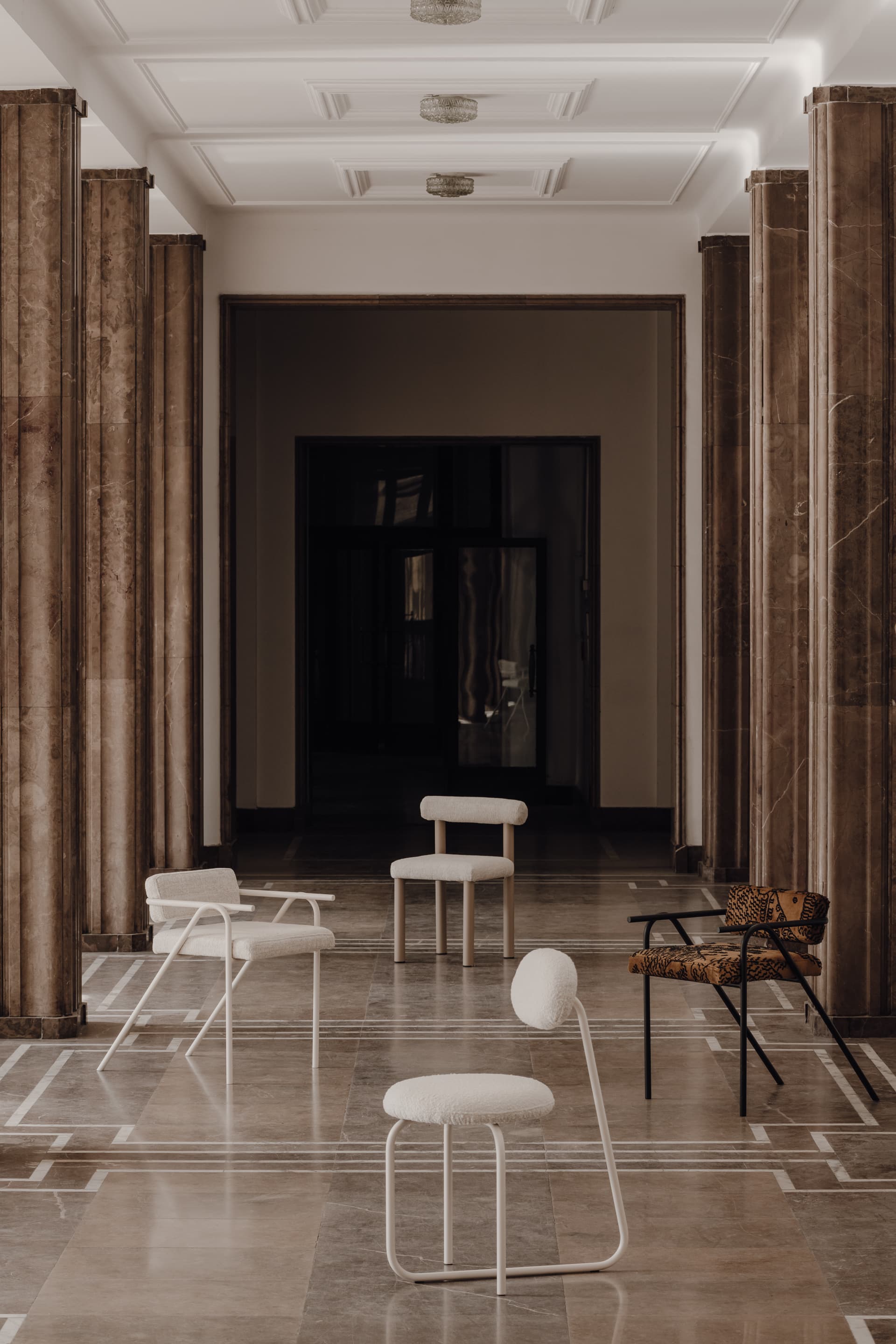 Krzesło tkanina Nata kremowe Object101, NG Design - 62190