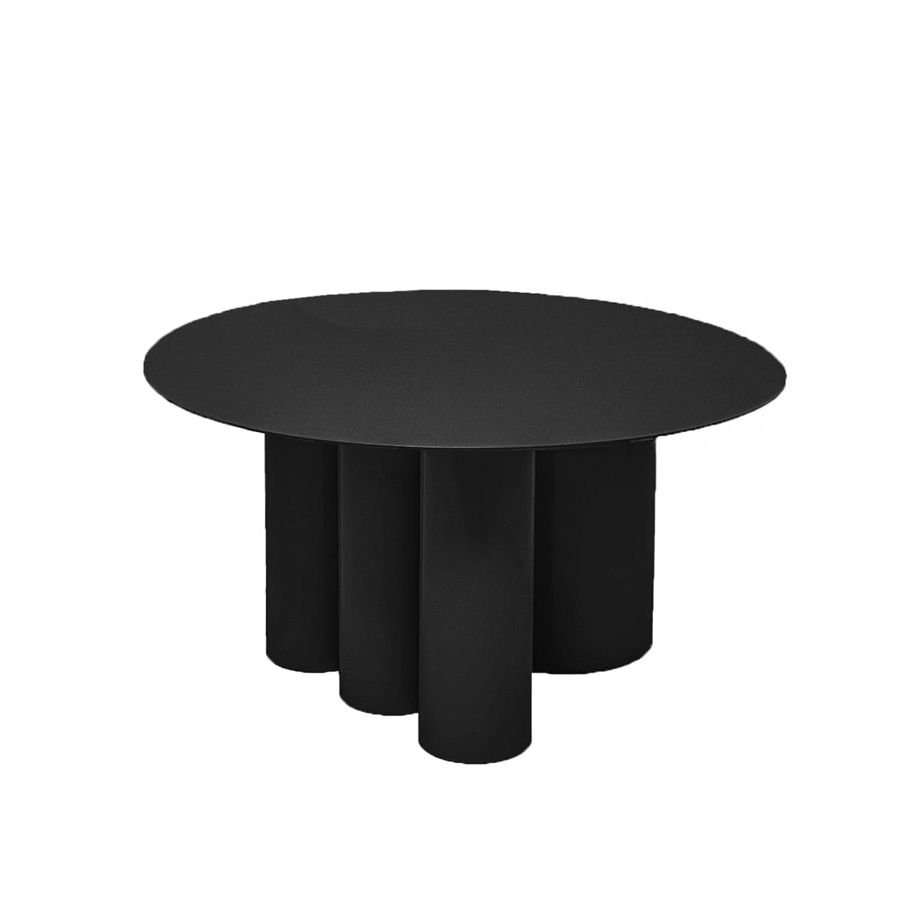 Stolik kawowy Ø90x35 cm stal malowana proszkowo czarny Object067, NG Design