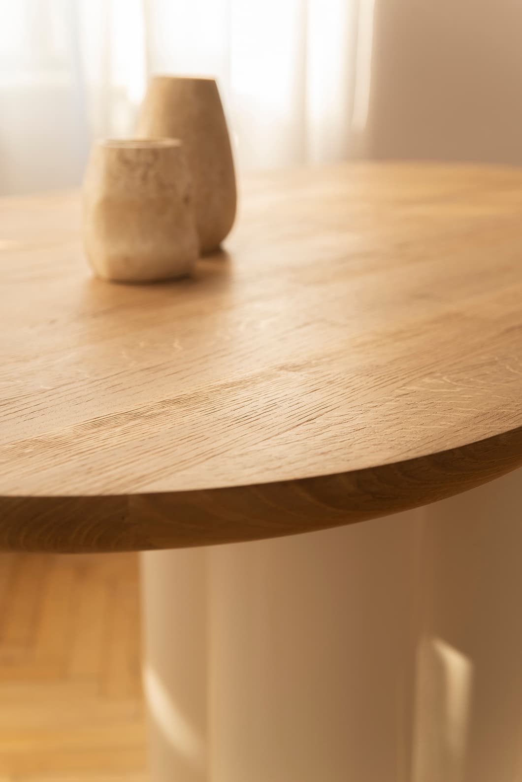 Stół dąb naturalny/stal ecru 140x90x76 cm Object055, NG Design - 62448