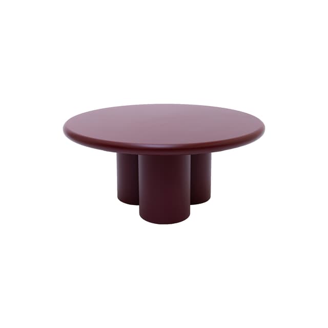 Stolik kawowy okrągły Ø90 cm bordo Object059, NG Design - WYMIARY
