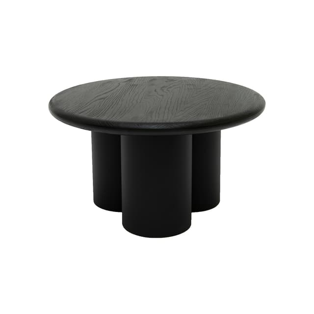 Stolik kawowy okrągły Ø70 cm dąb czarny Object059, NG Design - WYMIARY