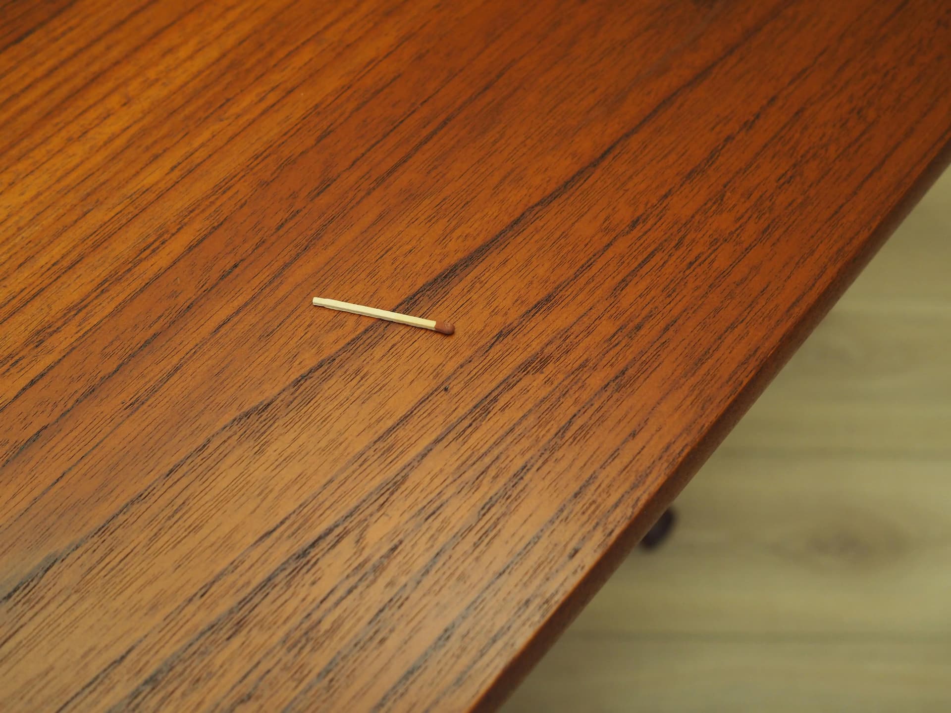 Dining table, light brown teak, by B. Mogensen, Denmark, 1960s. - 62559