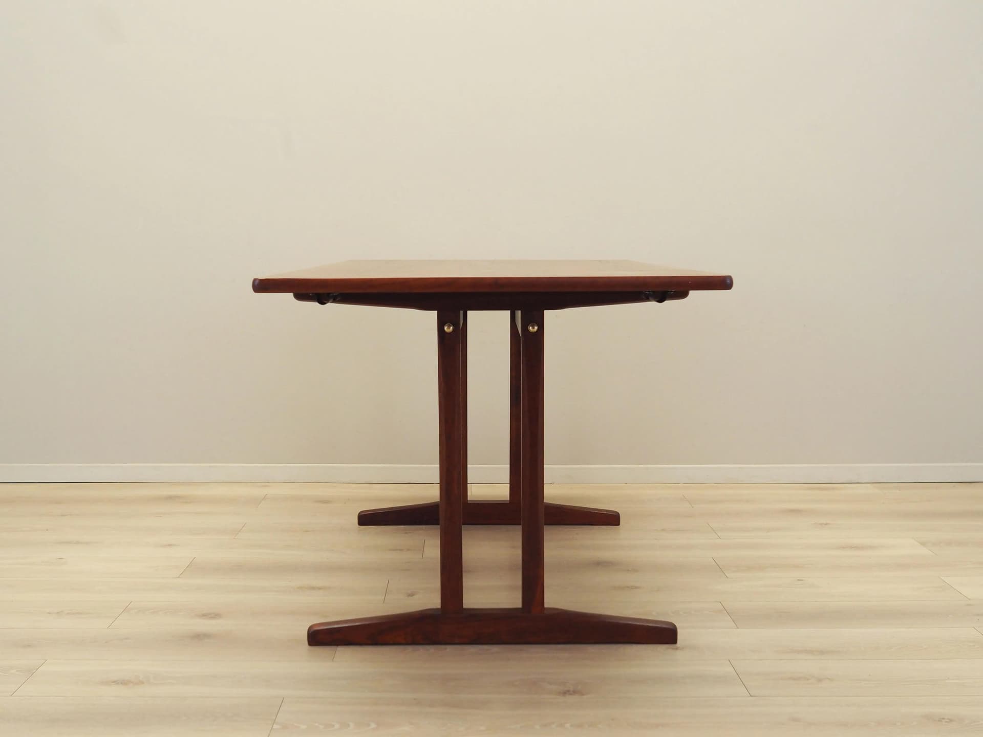 Dining table, light brown teak, by B. Mogensen, Denmark, 1960s. - 62554