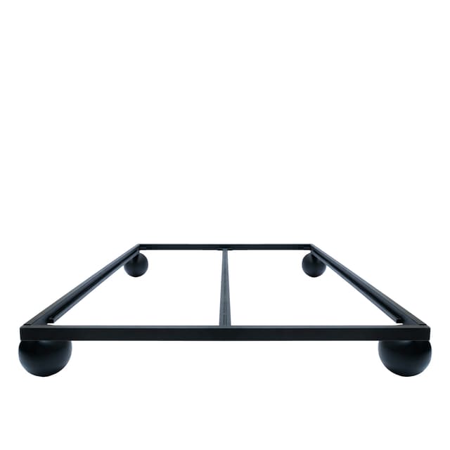Steel bed 165/185/205/225x206x24 cm black, NG Design - DIMENSION