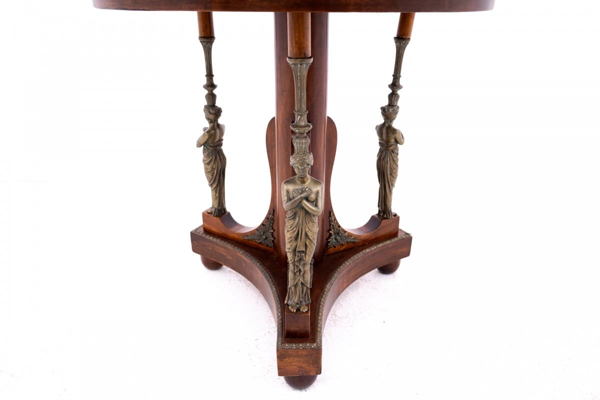 Brązowy stolik empire, Francja, lata 60. XIX w. - 58911