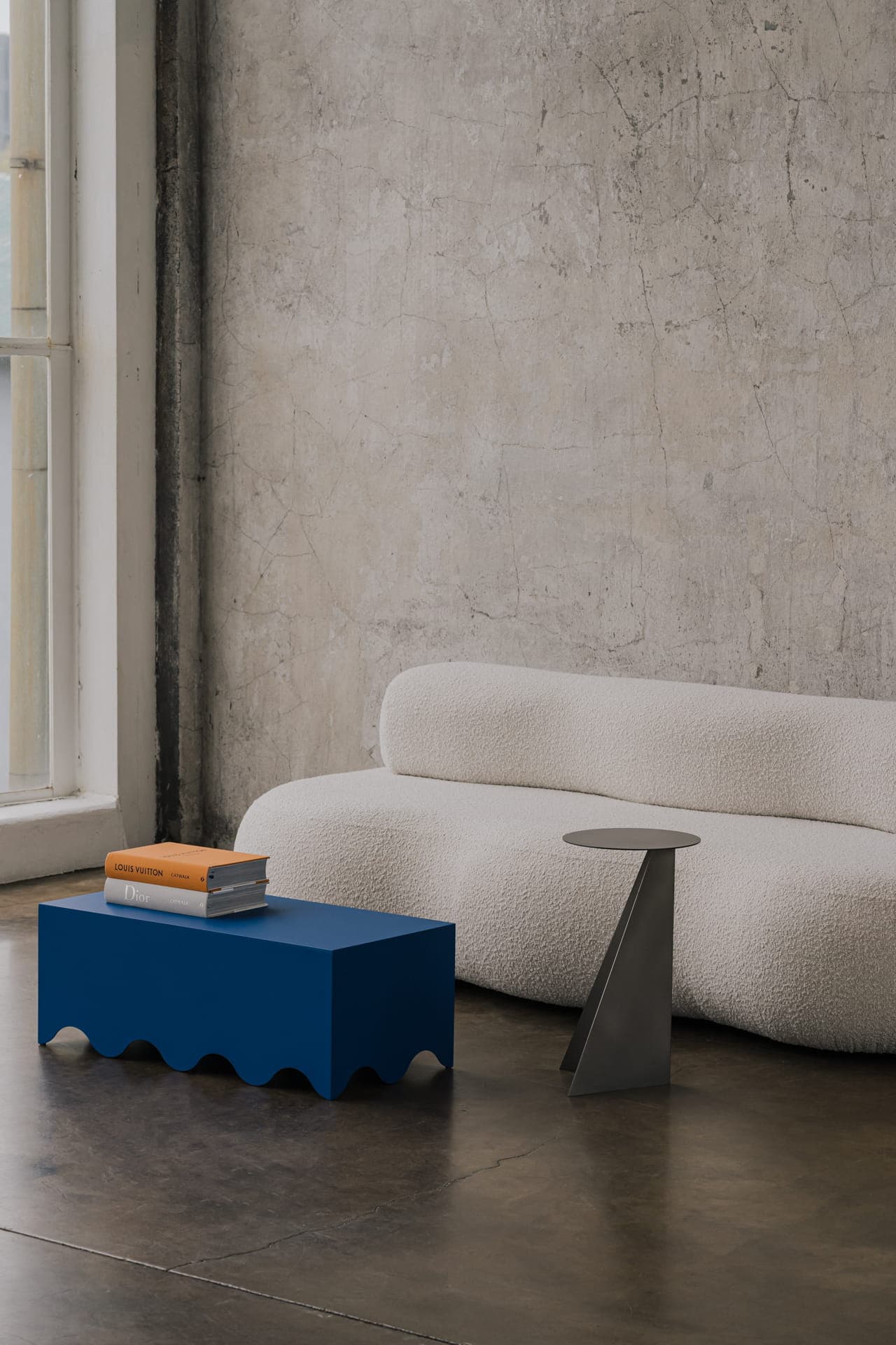 Stolik kawowy stalowy niebieski Object079, NG Design - 62813