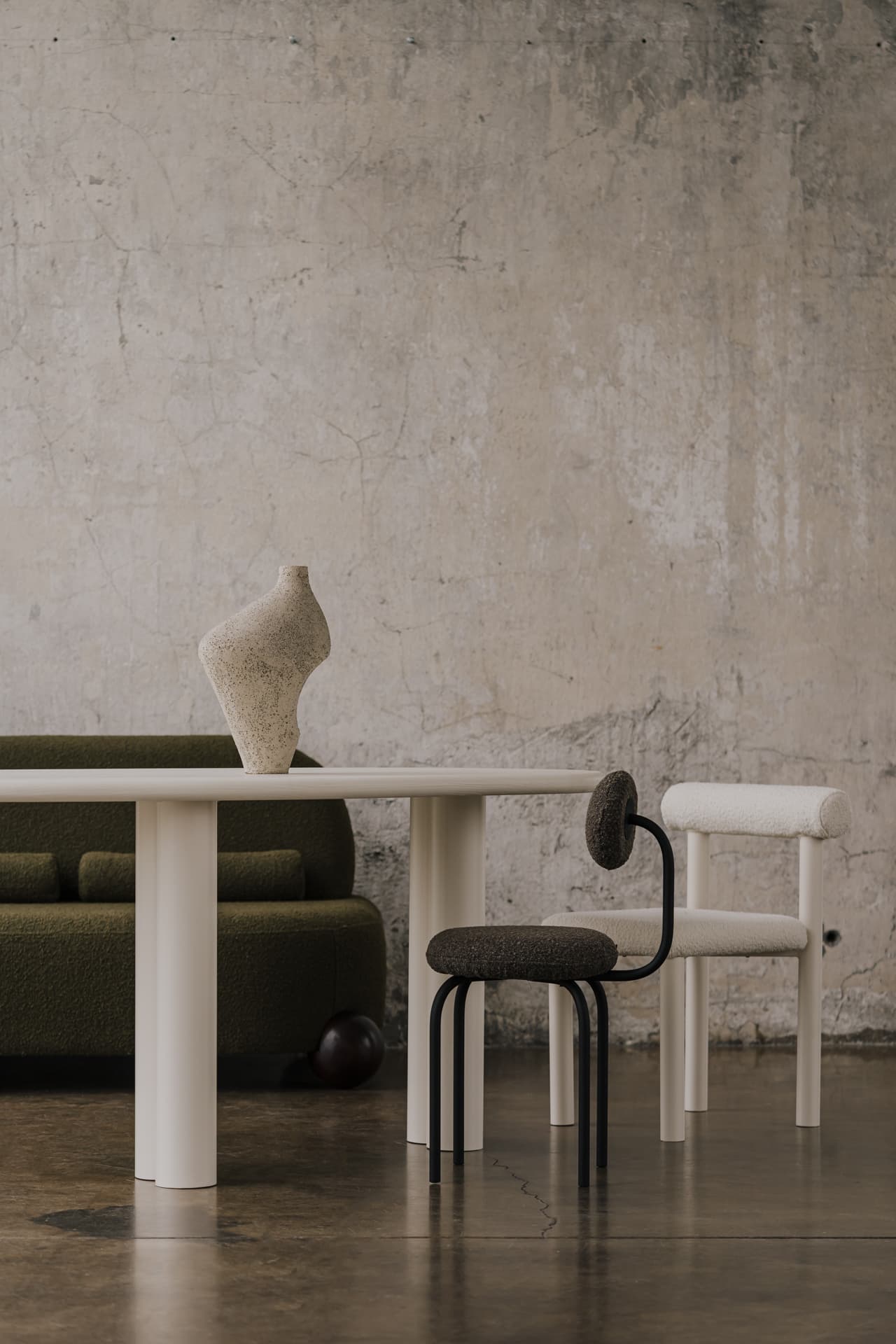 Krzesło tapicerowane białe Object080 NG Design - 62945