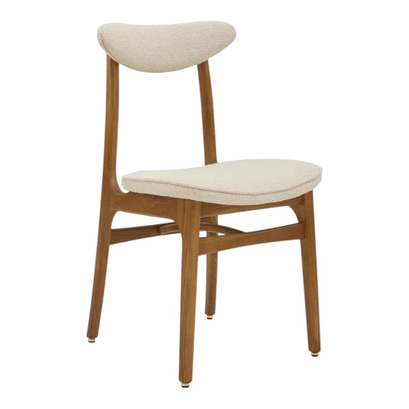 Krzesło 200-190 Boucle Creme, biały, jesion 03 Dark, proj. R. Hałas, 366 Concept