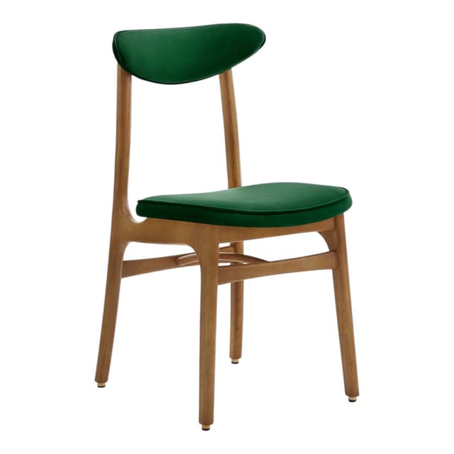 Krzesło 200-190 Velvet Bottle Green, zielony, jesion 03 Dark, proj. R. Hałas, 366 Concept - WYMIARY