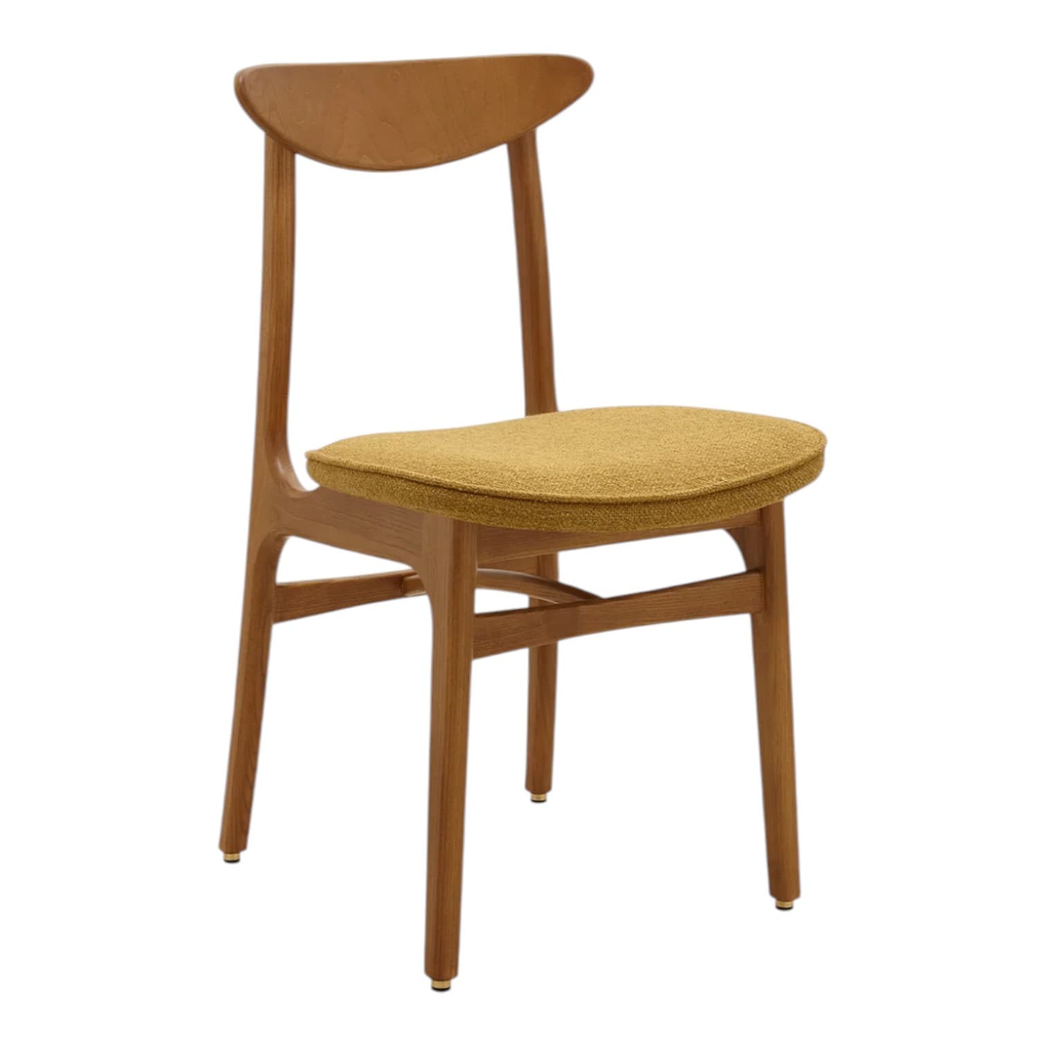 Krzesło 200-190 Mix, Boucle musztardowy, jesion 03 Dark, proj. R. Hałas, 366 Concept