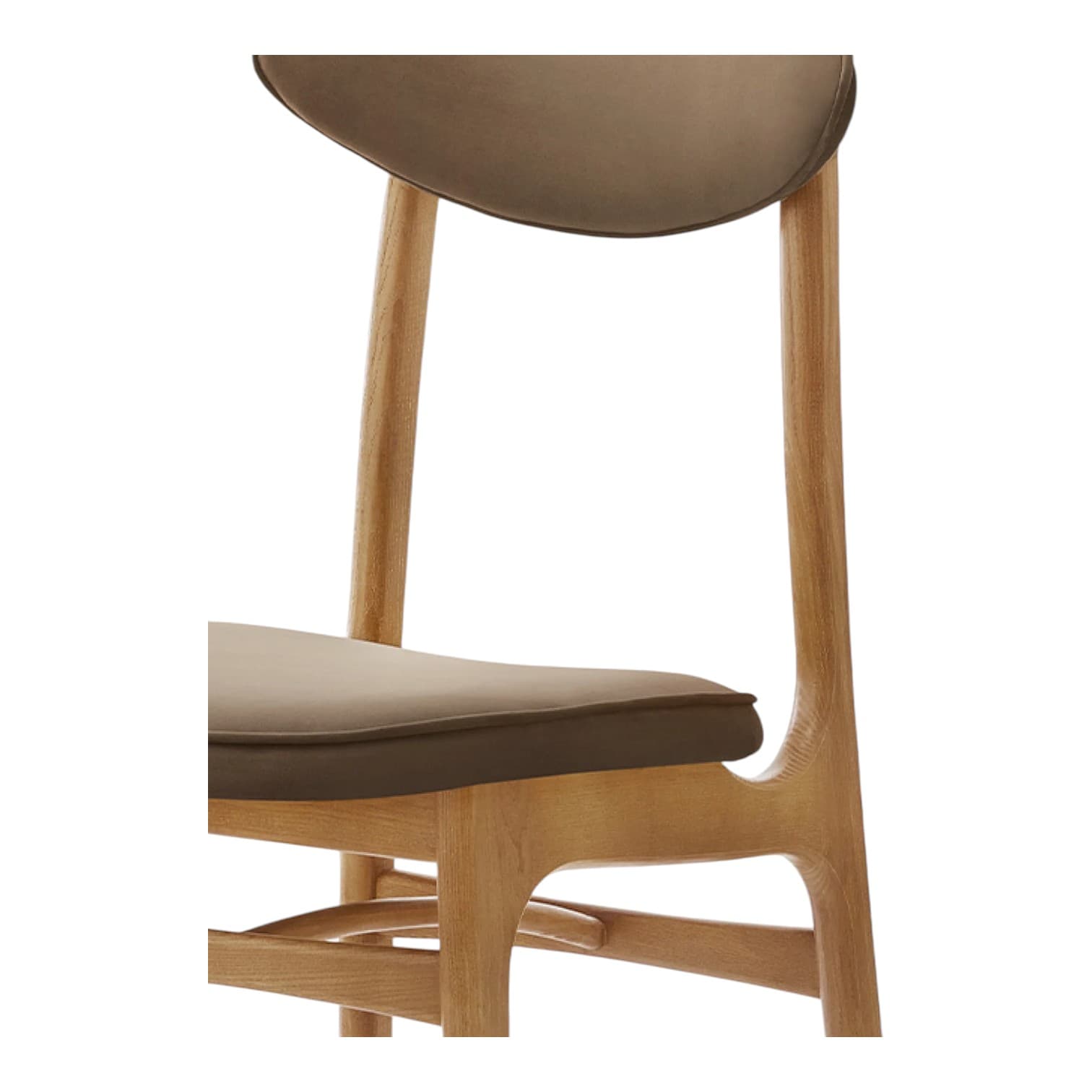 200-190 Chair 45x52x83 cm ash beige Shine Velvet, by Rajmund Hałas, 366 Concept - 63660