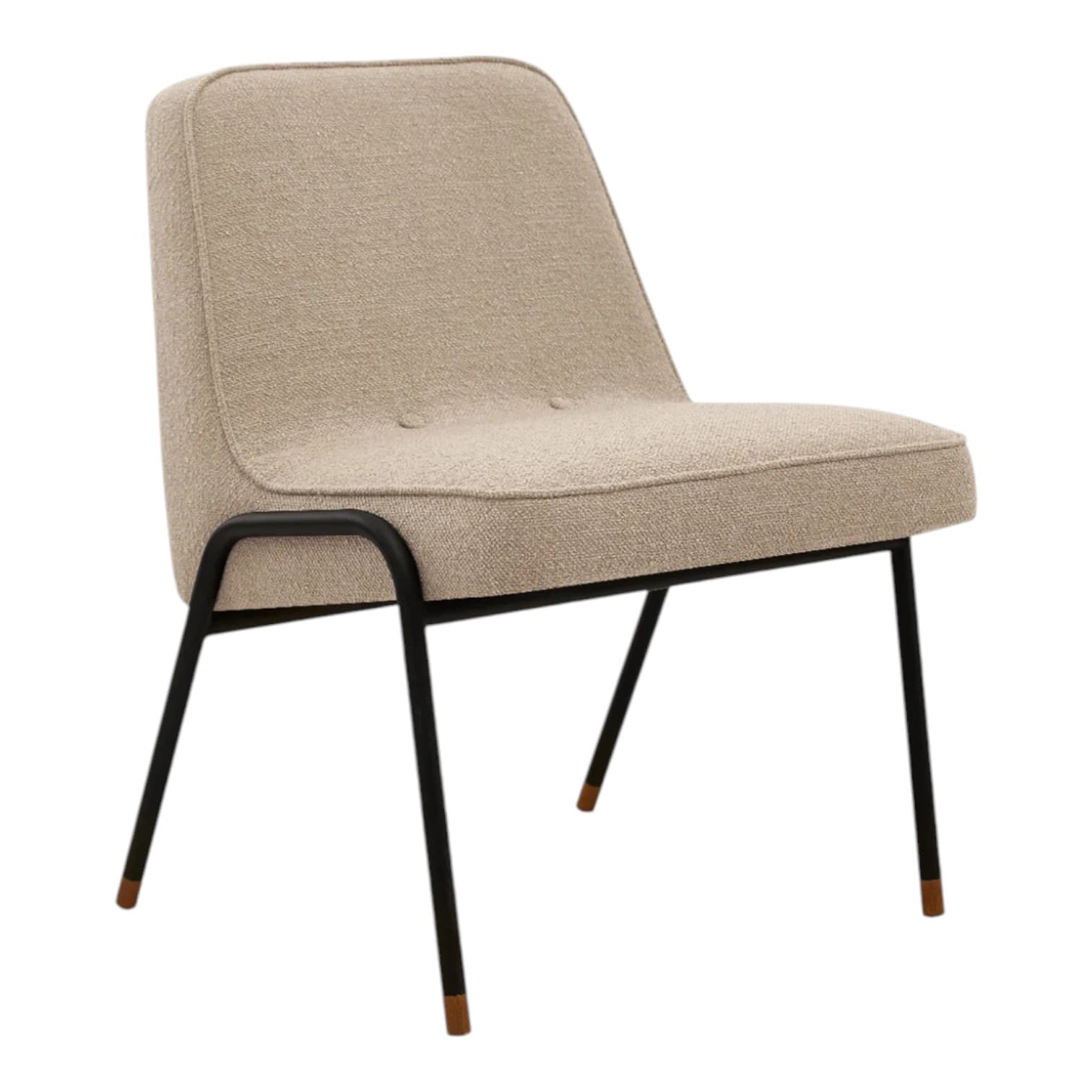 Fotel klubowy 366 Metal Boucle beżowy, 366 Concept