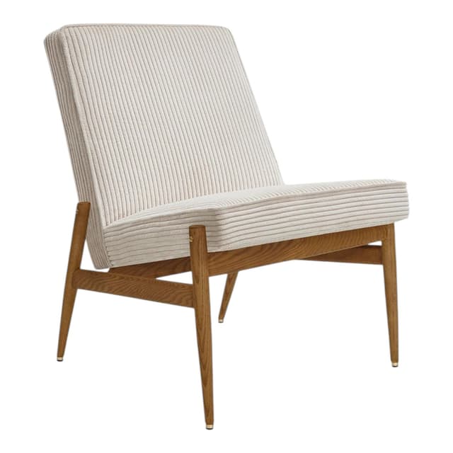 Fox Club Armchair Cord beige 60x72x78 cm ash, , - DIMENSION