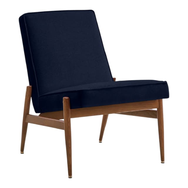 Fotel klubowy Fox, Velvet Indigo, jesion 03 Dark, 366 Concept - WYMIARY