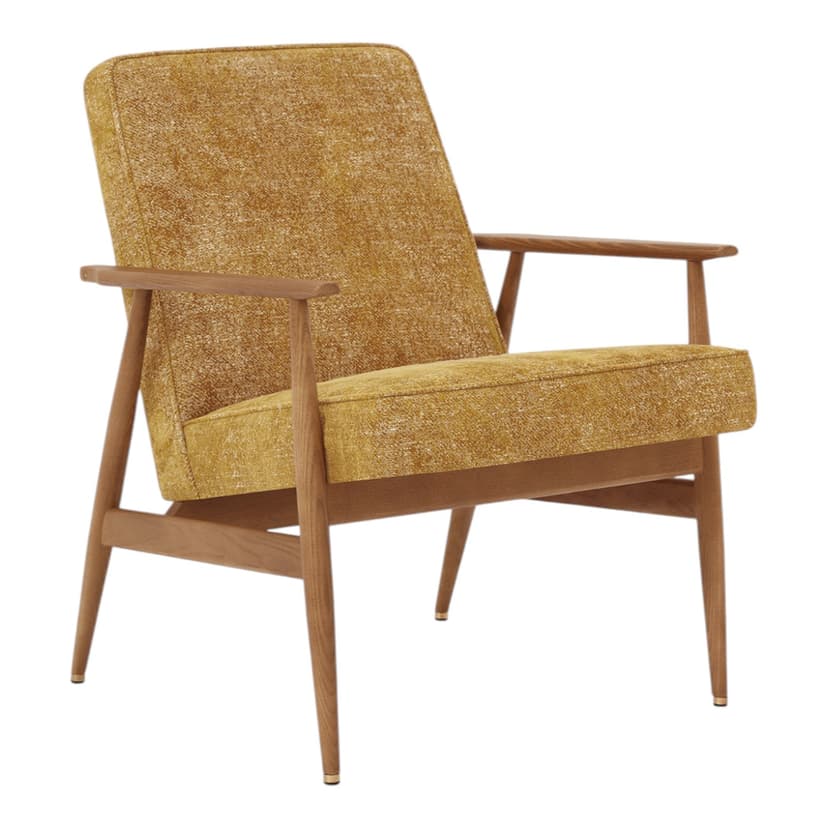 Fotel Fox Marble Mustard, jesion 03 Dark, 366 Concept