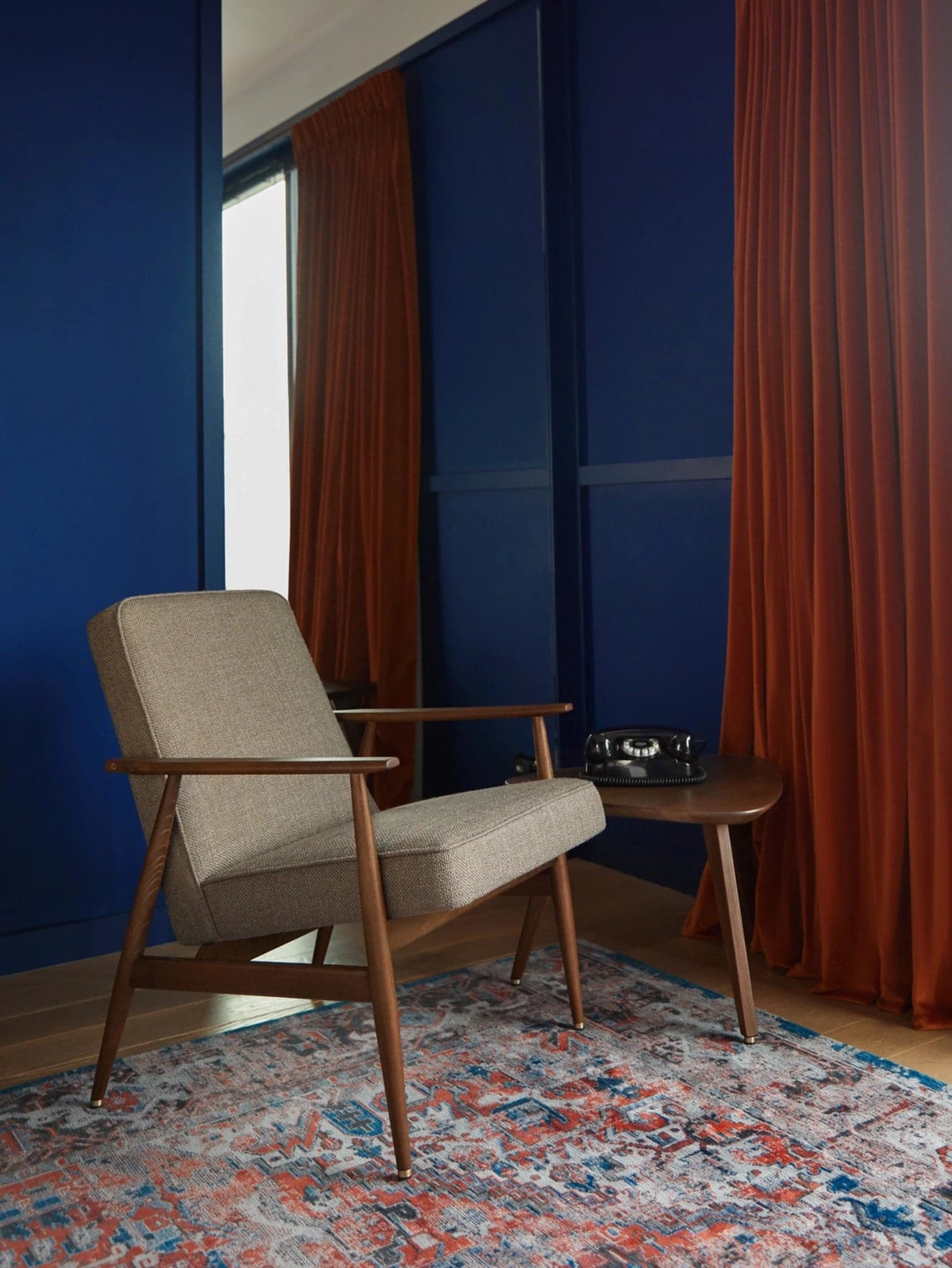 Fotel Fox Marble Mustard, jesion 03 Dark, 366 Concept - 64192