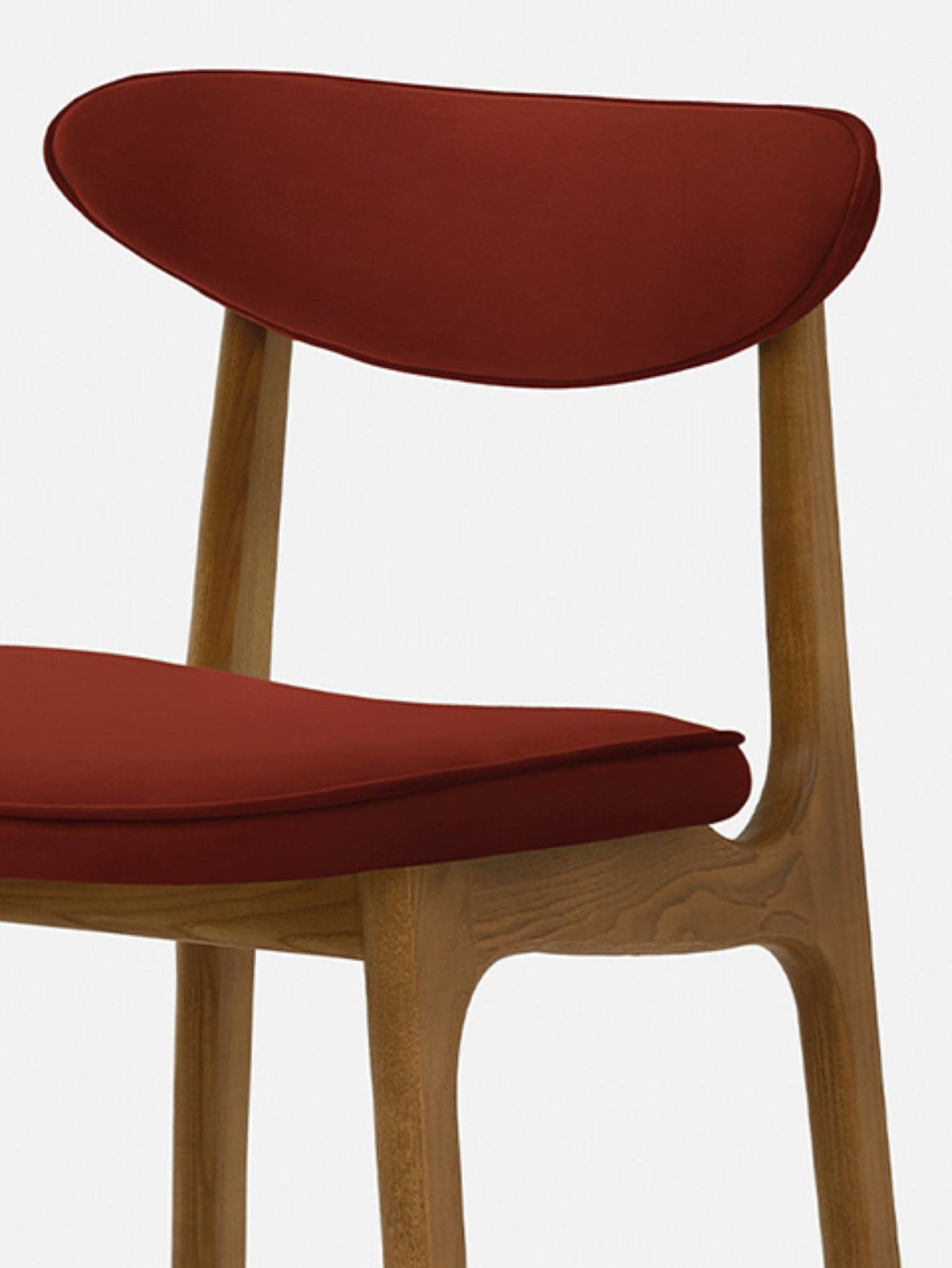 200-190 S/65 Bar stool 45x52x92 cm ash red velvet, 366 Concept - 64299