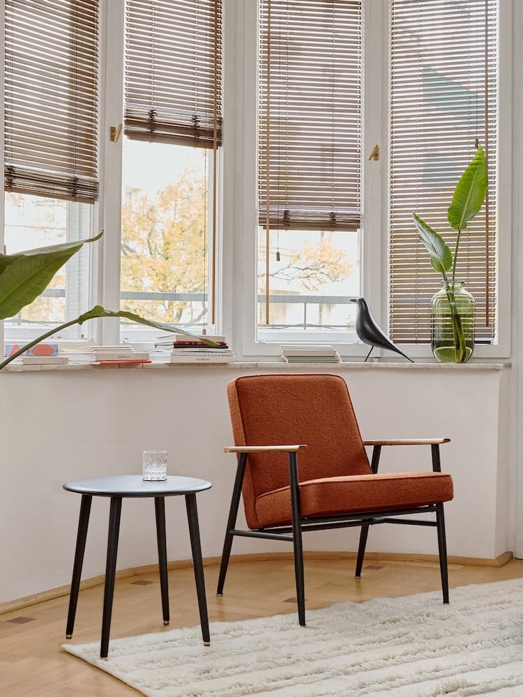 Fox Metal Armchair 62x73x78 cm boucle Sierra 03 Dark rust-brown, 366 Concept - 64456