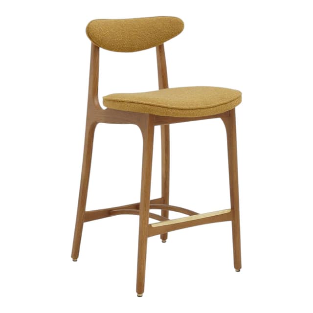 200-190 S/65 Bar stool 45x52x92 cm ash mustard boucle, Halss, 366 Concept - DIMENSION