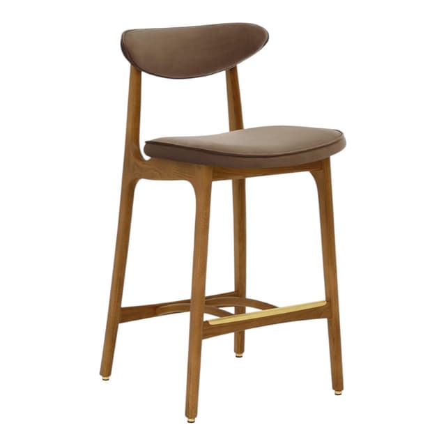 200-190 S/65 Bar stool 45x52x92 cm ash mustard velvet, Halss, 2025 - DIMENSION