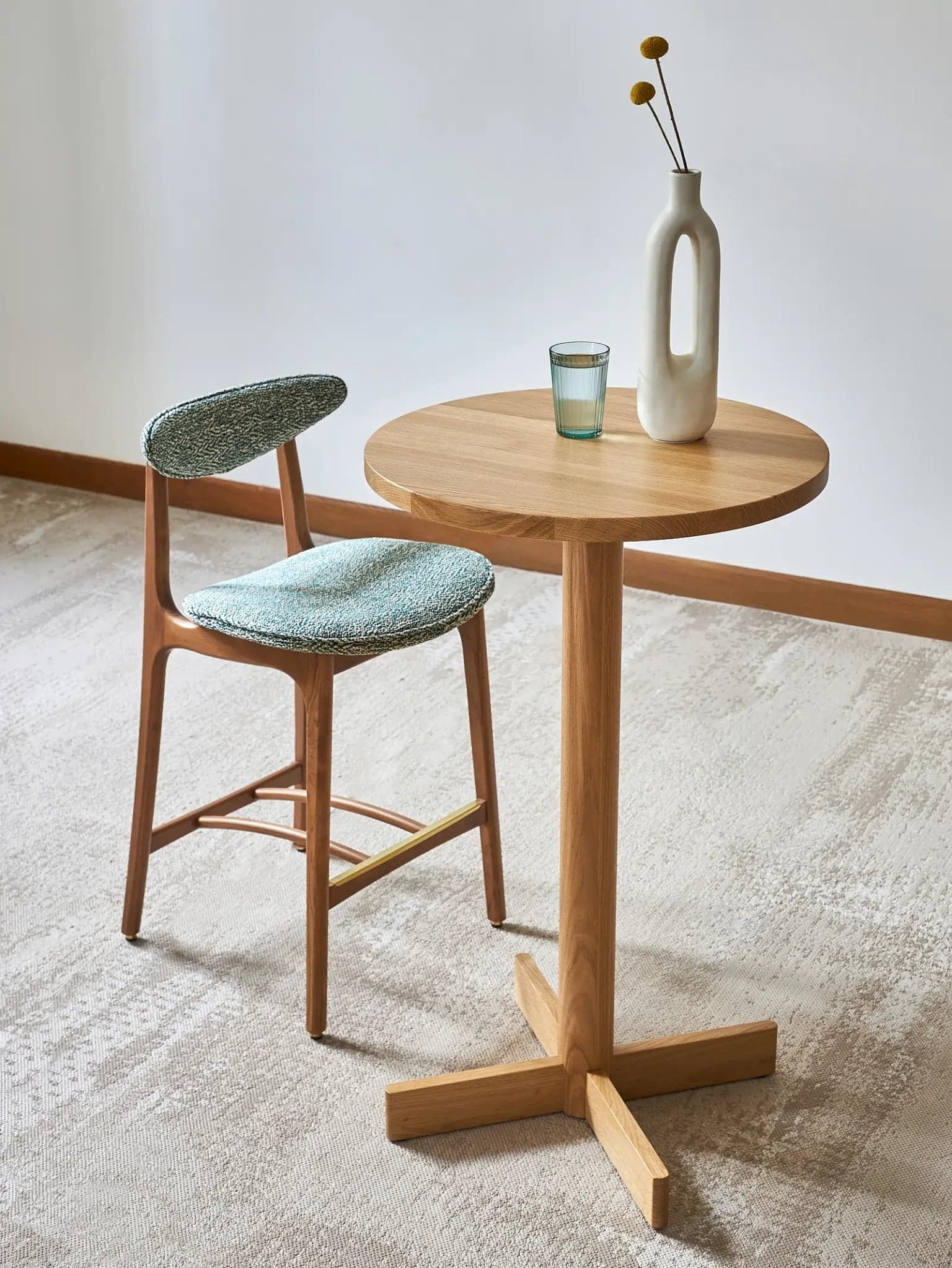 200-190 S/65 Bar stool 45x52x92 cm ash mustard velvet, Halss, 2025 - 64679