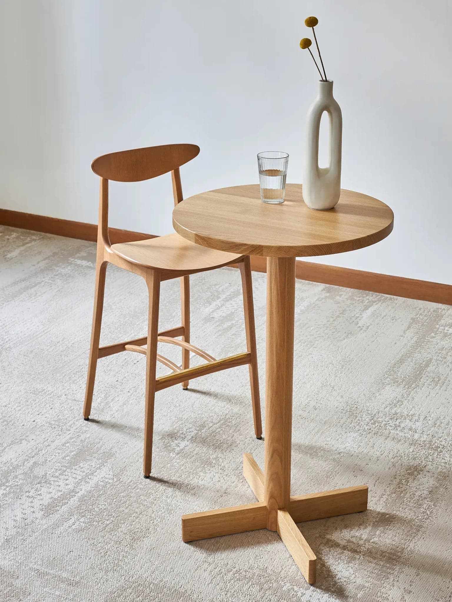 Krzesło barowe 200-190 M/75 Timber, jesion brązowy ciemny, 366 Concept - 64692