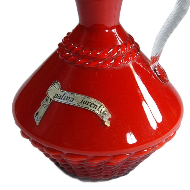 Intensywnie czerwony wazon, Empoli, Włochy, lata 60. - 5566