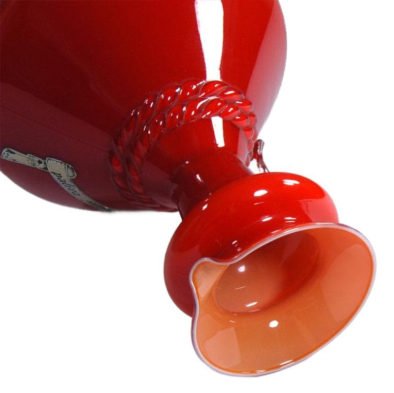 Intensywnie czerwony wazon, Empoli, Włochy, lata 60. - 5565