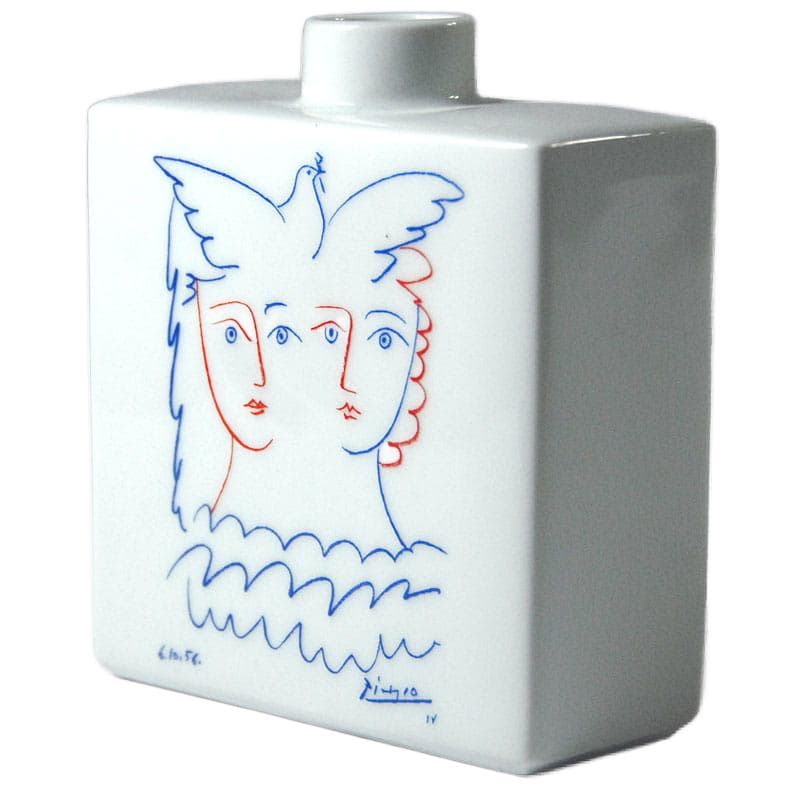 Porcelanowy wazon z motywem Picassa, Marc de Ladoucette, Francja, lata 50. - 5553