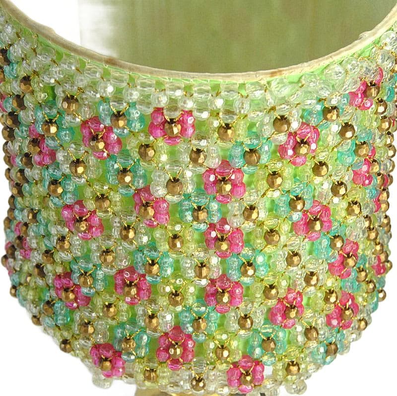 Złota lampa stołowa, eklektyczna, lata 70. - 5539